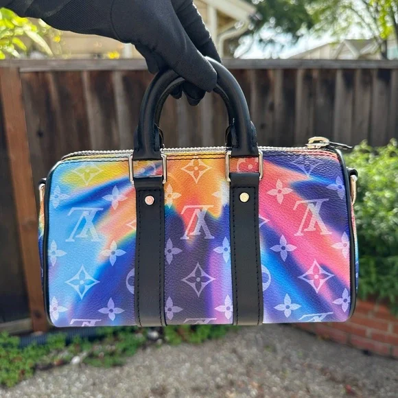 Louis Vuitton Keepall XS Sunset Monogram Canvas Bandouliere Bag Virgil Limited - Picture 2 of 15